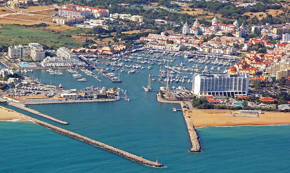 a harbor with a boat in the water