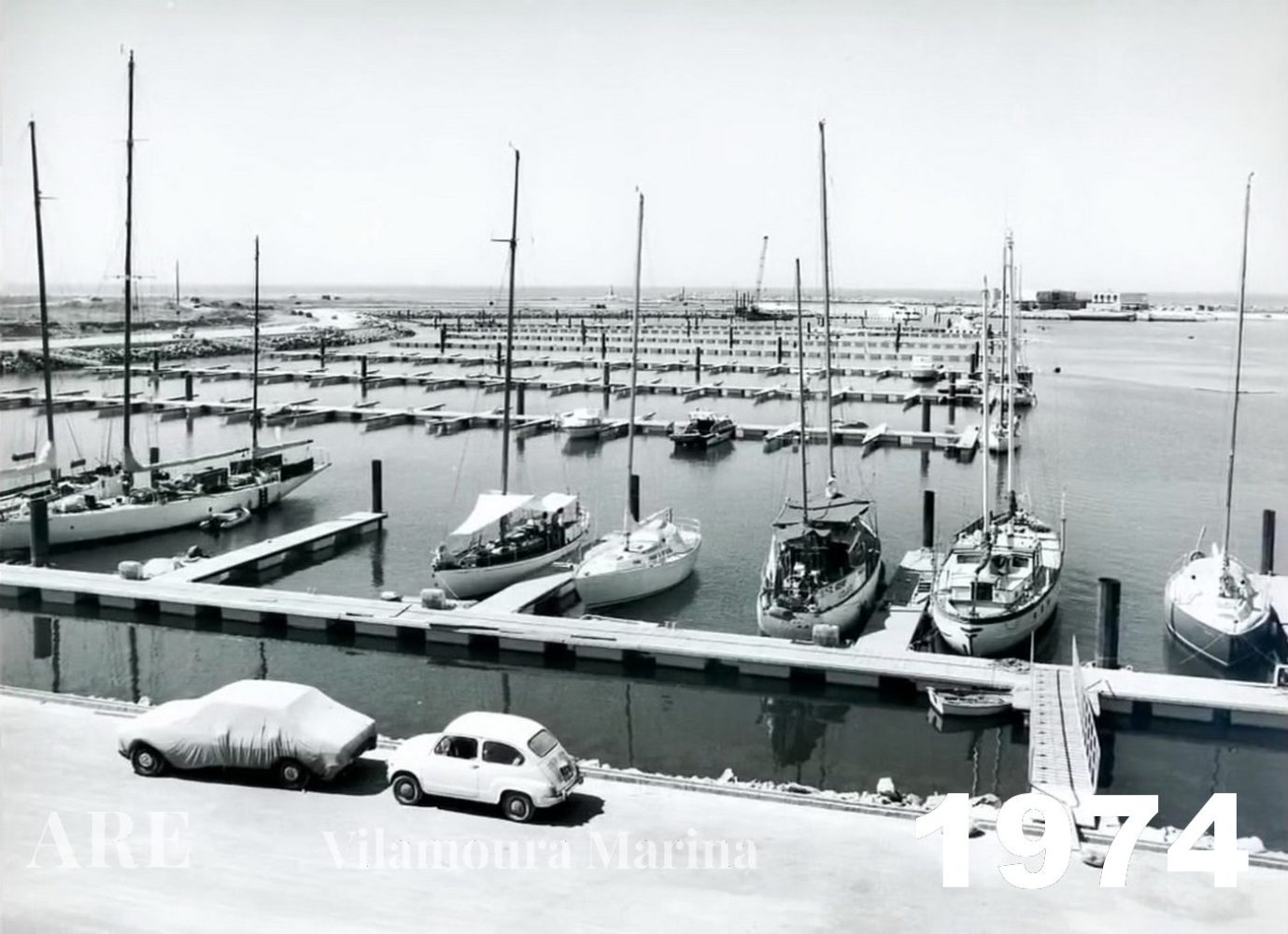 a harbor filled with boats